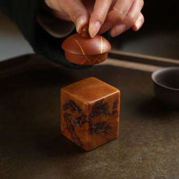 Suport pentru capac din piatră Shoushan pentru ceainic din lut purpuriu, suport manual sculptat pentru gaiwan, piatră naturală, accesoriu ceremonie Kung Fu