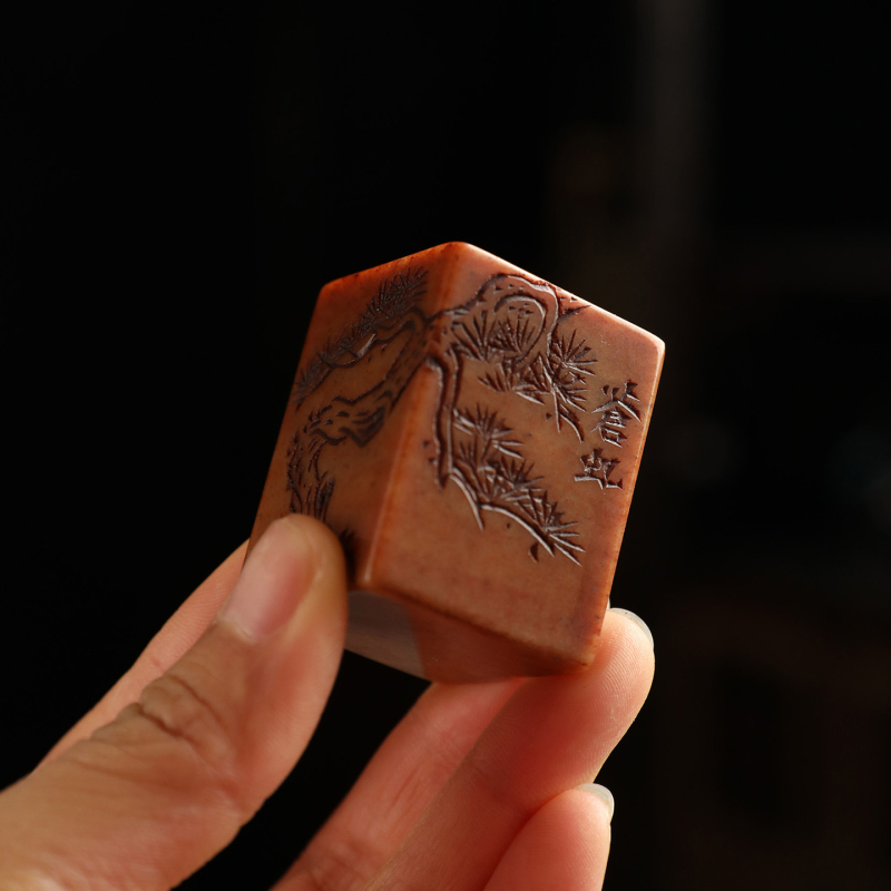 Suport pentru capac din piatră Shoushan pentru ceainic din lut purpuriu, suport manual sculptat pentru gaiwan, piatră naturală, accesoriu ceremonie Kung Fu