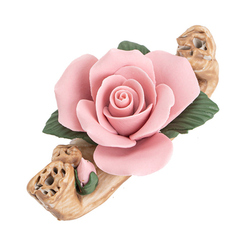 Dărcător pentru bețișele de tămâie cu aromă de trandafir, decor de birou din ceramică, lucrat manual, accesorii pentru setul de ceai Kung Fu, suport pentru capac și suport pentru pix