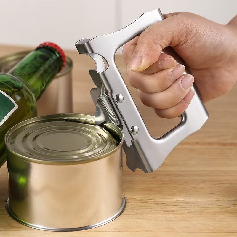 Deschizător de conserve din oțel inoxidabil și deschizător de sticle, multifuncțional