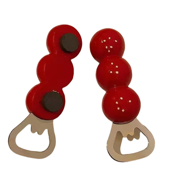 Deschizător magnetic pentru sticle, magnet pentru frigider, design dovleac și brânză