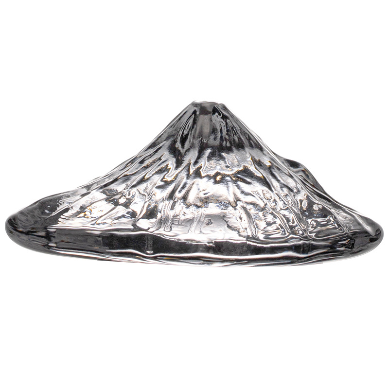 Zen-inspired suport din sticlă pentru capacul ceainicului, accesorii pentru setul japonez de ceai, ornament din sticlă cristal și bază pentru bețișe de tămâie