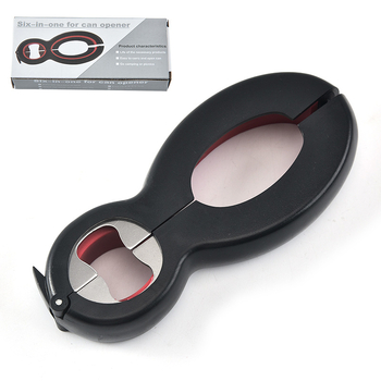 Deschizător universal 6 în 1 pentru sticle și conserve, oțel inox, gadget de bucătărie