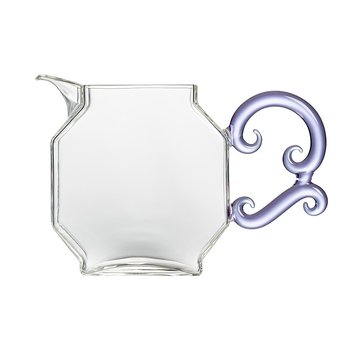 Ceșă de ceai din sticlă borosilicată de înaltă rezistență, transparentă, pentru casă și birou, cu mâner colorat și separator de ceai
