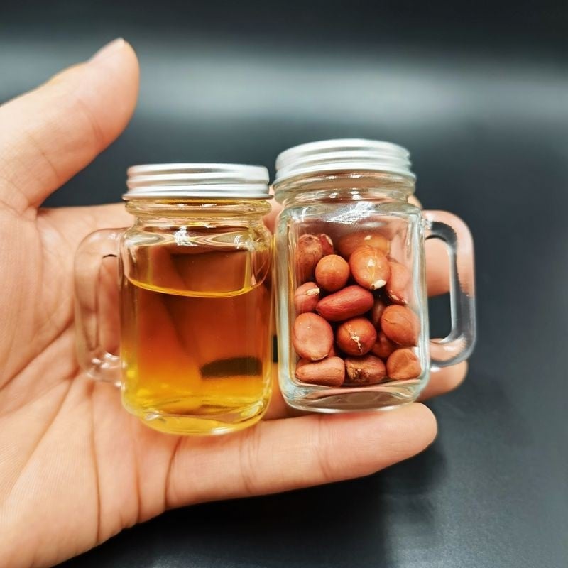 Prozirna cilindrična staklena bočica s poklopcem, 120 ml, za kozmetičke uzorke