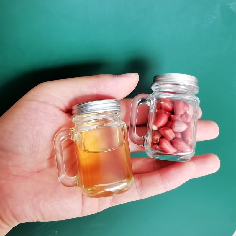 Prozirna cilindrična staklena bočica s poklopcem, 120 ml, za kozmetičke uzorke