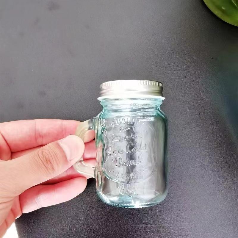 Prozirna cilindrična staklena bočica s poklopcem, 120 ml, za kozmetičke uzorke