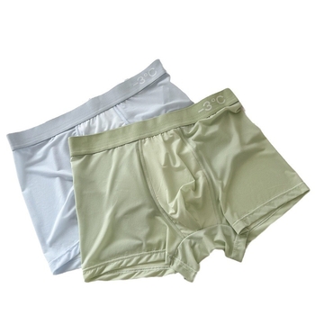 Ice Silk bezšivne muške gaćice za ljeto, prozračna mreža, antibakterijske, tanke boxerice