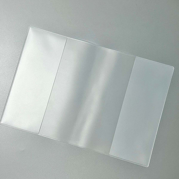 Husă transparentă din PVC pentru notebook A6, format îngust