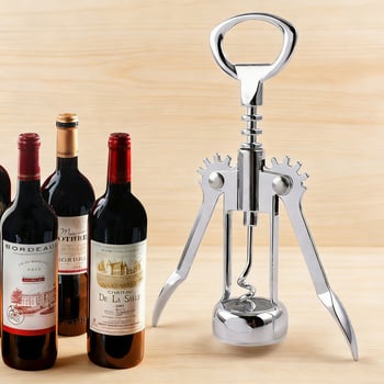 Deschizător portabil multifuncțional din aliaj de zinc pentru sticle de vin și bere