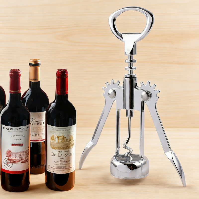 Deschizător portabil multifuncțional din aliaj de zinc pentru sticle de vin și bere