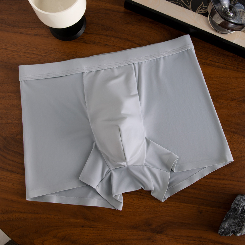 Muške bokserice Ice Silk, visokokvalitetno 3D pletenje, prozračna mreža, šarene niti, ljetna svježina, veličina 142 standardna