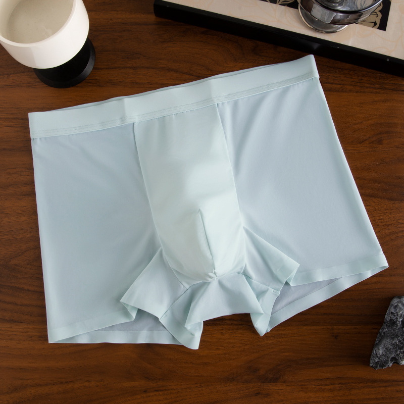 Muške bokserice Ice Silk, visokokvalitetno 3D pletenje, prozračna mreža, šarene niti, ljetna svježina, veličina 142 standardna