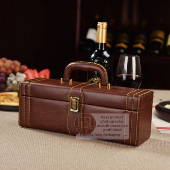 Cutii de vin din piele PU pentru 1, 2, 4 sau 6 sticle – ambalaje cadou elegante pentru vin roșu