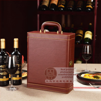 Cutii de vin din piele PU pentru 1, 2, 4 sau 6 sticle – ambalaje cadou elegante pentru vin roșu