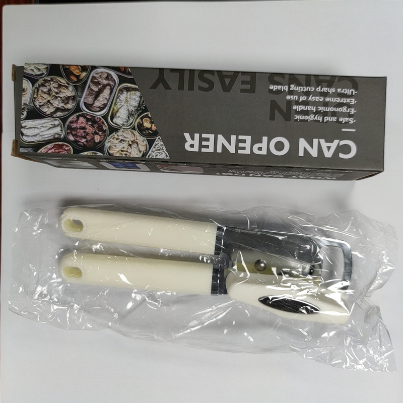 Deschizător multifuncțional trei în unu din oțel inox, pentru conserve, doze metalice și sticle