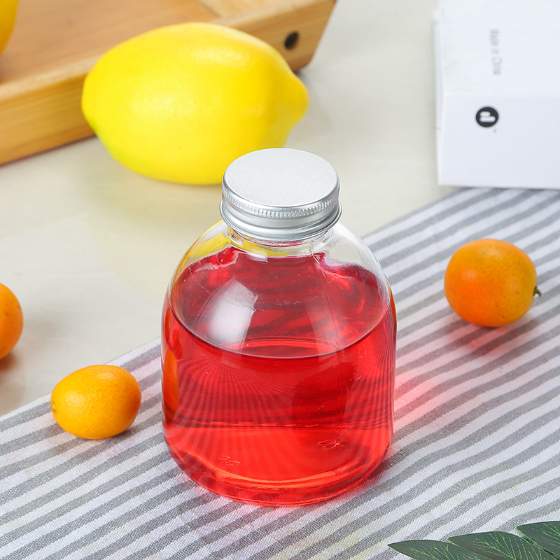 Sticlă de vin din fructe cu gură largă, pentru fermentare acasă, 500 ml, transparentă