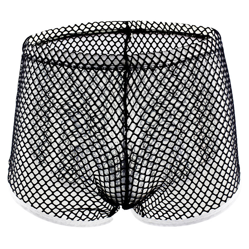 Muške mrežaste gaćice, prozirne, niskog pojasa, boxer kroja, mladenački stil