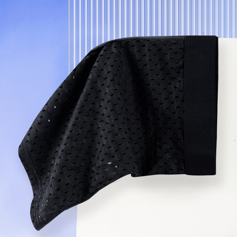 Férfi ice-silk hálószövésű boxeralsó, légáteresztő, plusz méret, nyár, vékony hálószövet