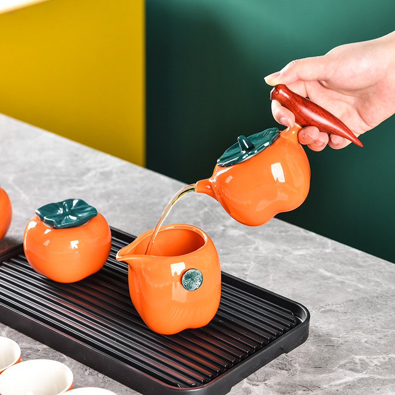 Set de ceai Kung Fu în cutie cadou, set complet de ceramică pentru uz casnic