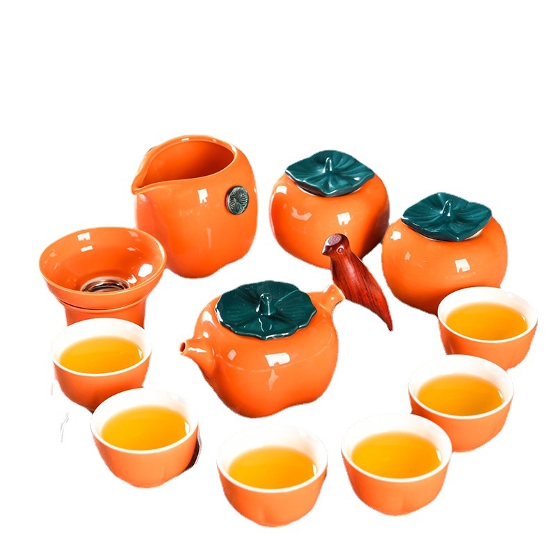 Set de ceai Kung Fu în cutie cadou, set complet de ceramică pentru uz casnic