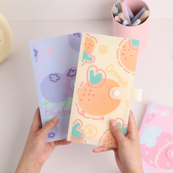 Album cu carduri de fructe, album pentru fani ai starurilor, album foto Polaroid transparent pentru 240 carduri, cu aranjament pe trei secțiuni