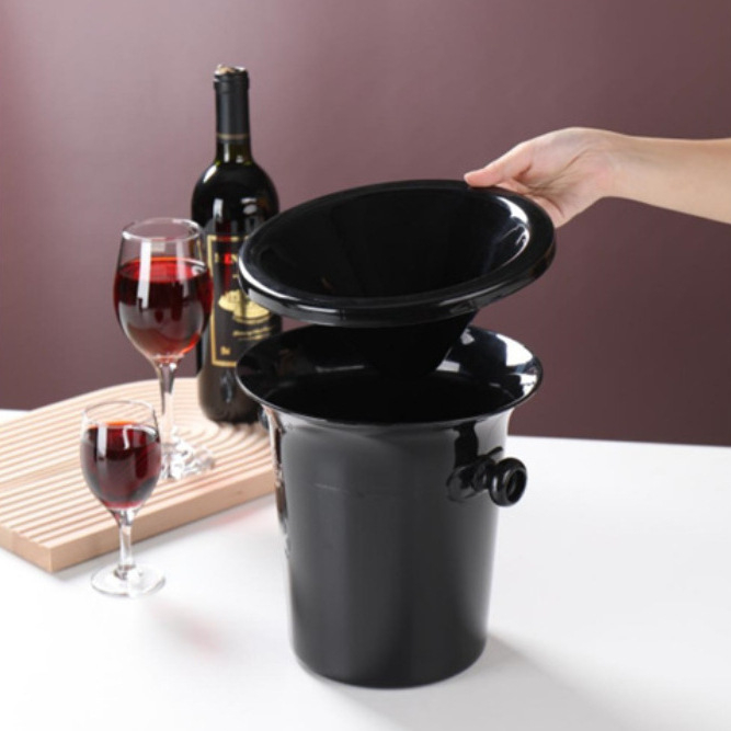 Găleată din plastic pentru vin și șampanie, găleată de gheață pentru bar și uz casnic
