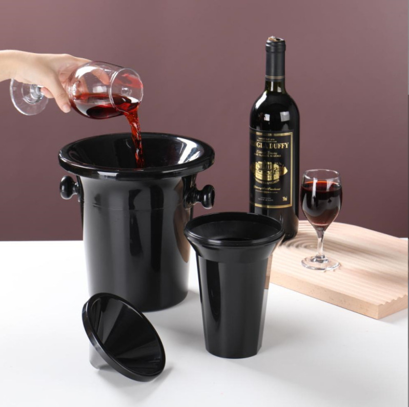 Găleată din plastic pentru vin și șampanie, găleată de gheață pentru bar și uz casnic