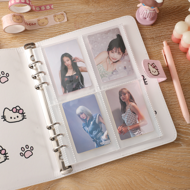 Album drăguț A5 pentru fani ai idolilor, depozitare pentru carduri de 3 inchi, album foto Polaroid cu patru celule, personalizabil