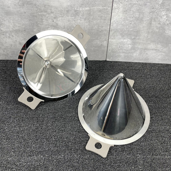 Filtru conic din oțel inoxidabil 304, plasă ultrafină cu trei straturi, pâlnie cu plasă dublă pentru ceai, filtrare lichior și vin