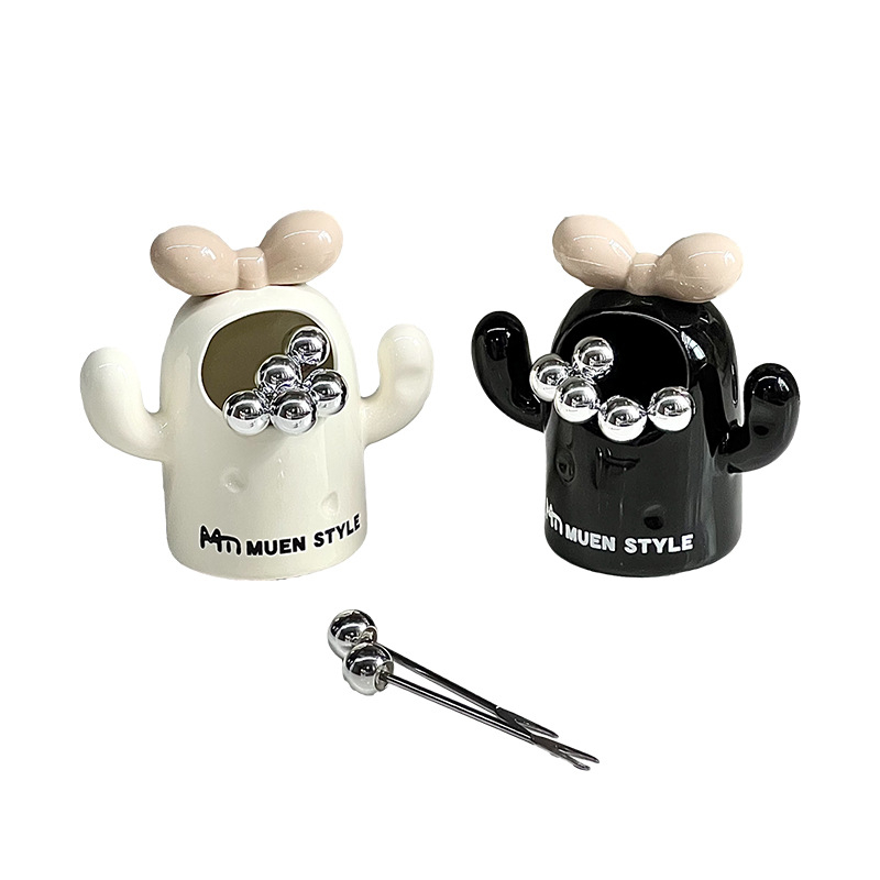 Set de furculițe pentru fructe cu design cactus – decor de lux pentru casă, furculițe din oțel inoxidabil, cadou