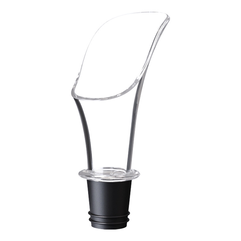 Decantor acrilic pentru vin cu dop și cioc de turnare pentru vin roșu – calitate alimentară