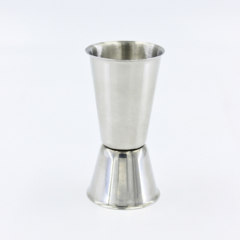 Ceașă de măsurare din oțel inoxidabil, cu două capete, 20/40 ml și 25/50 ml