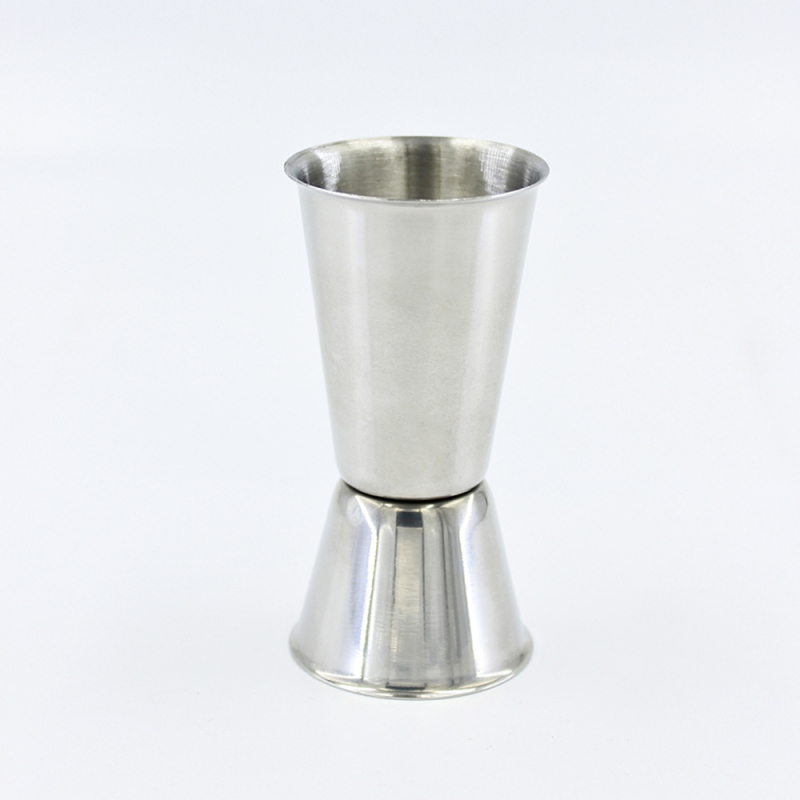 Ceașă de măsurare din oțel inoxidabil, cu două capete, 20/40 ml și 25/50 ml