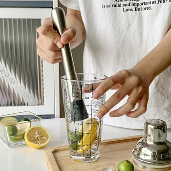 Zdrobitor din oțel inoxidabil pentru cocktailuri, fructe și lămâie, bețișor pentru zdrobirea gheții pentru magazine de ceai cu lapte