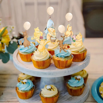 Topper de tort desen animat clasic, decor pentru tort cu miere pentru petrecere
