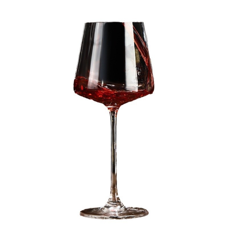 Set de pahare pentru vin roșu în stil european, pahare înalte de sticlă și pahare de brandy, disponibil în seturi de 6 sau 2