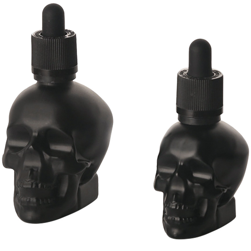 Sticluță din sticlă cu pipetă, design craniu, pentru cocktailuri cu absint și lichioruri medicamentoase