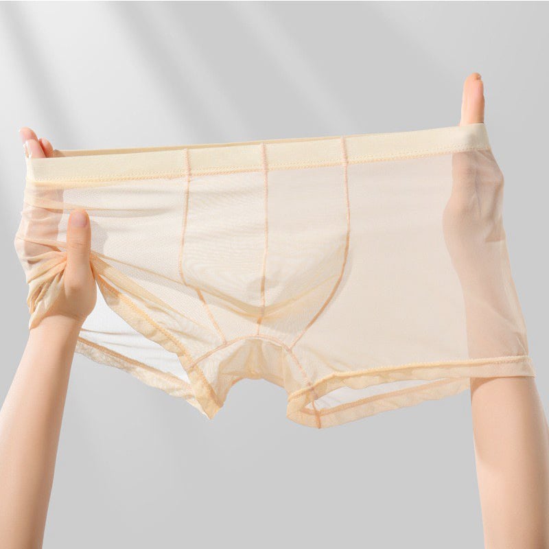 Muške bokserice od mreže Ice Silk, ultra tanke, prozračne i prozračnije