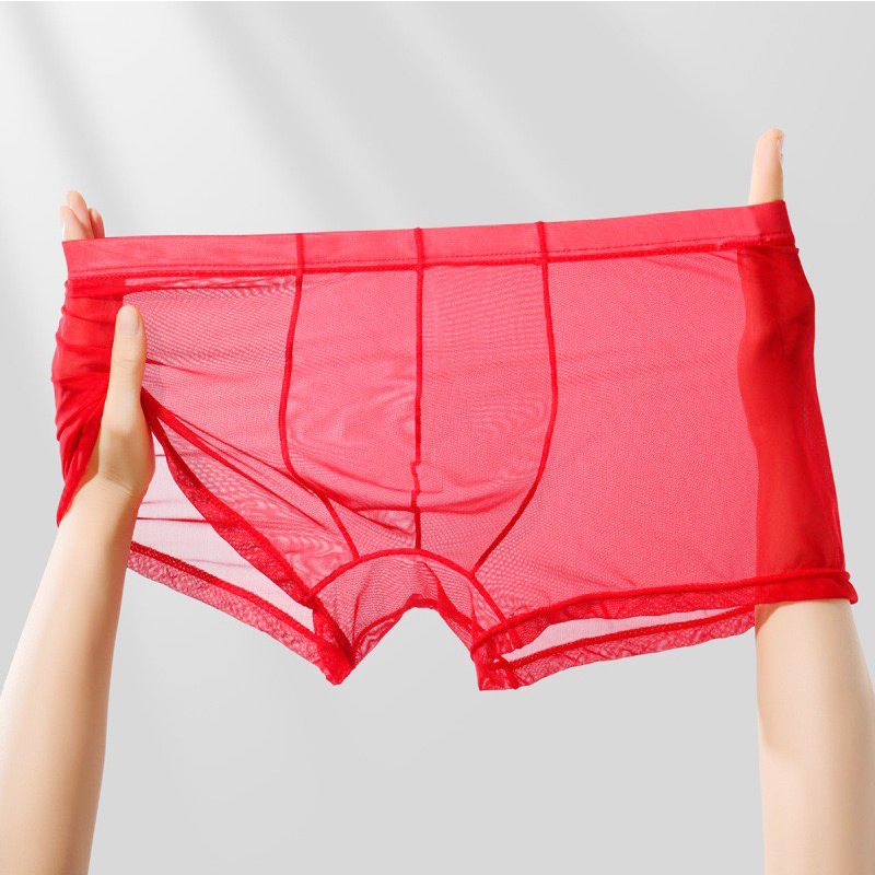 Muške bokserice od mreže Ice Silk, ultra tanke, prozračne i prozračnije
