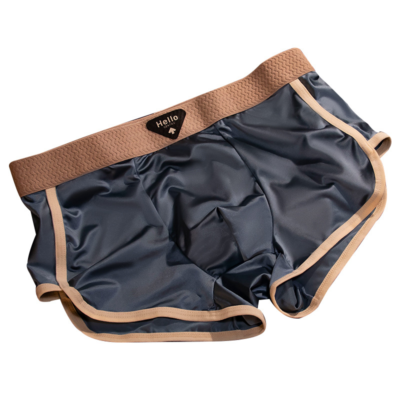 Ljetne satenske led-silk muške boxerice, luksuzne, antibakterijske, lagane i prozračne