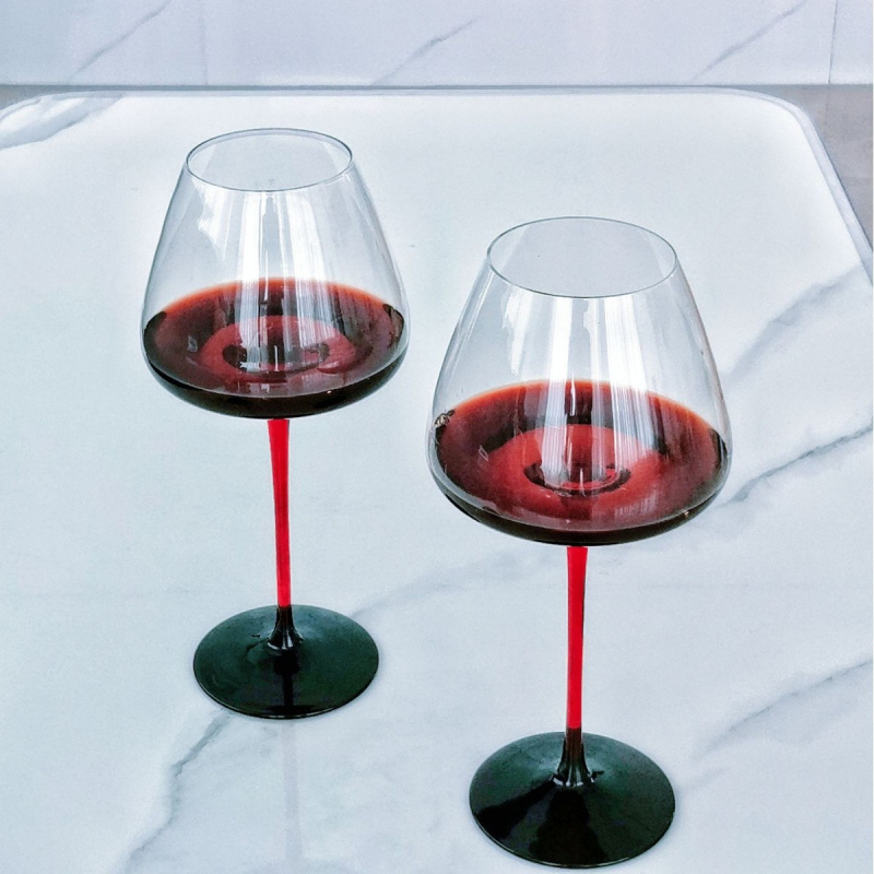 Set de pahare din cristal pentru vin roșu cu decantator