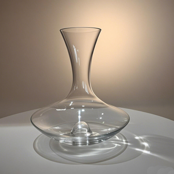 Decantor din cristal, design minimalist modern, fund concav, capacitate 1000 ml sau mai mult