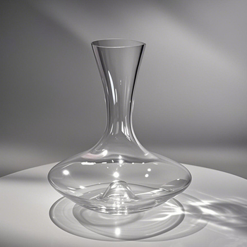Decantor din cristal, design minimalist modern, fund concav, capacitate 1000 ml sau mai mult