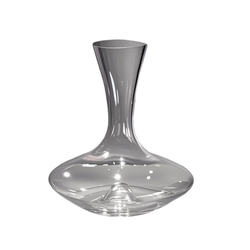 Decantor din cristal, design minimalist modern, fund concav, capacitate 1000 ml sau mai mult