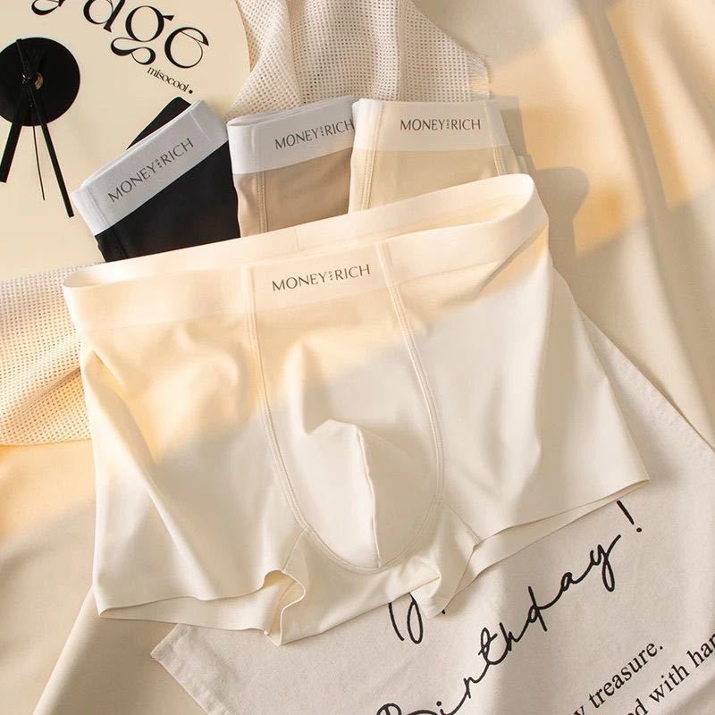 Orefeng Muške bešivne bokserice od Ice Silk, prozračne, mekane i antibakterijske