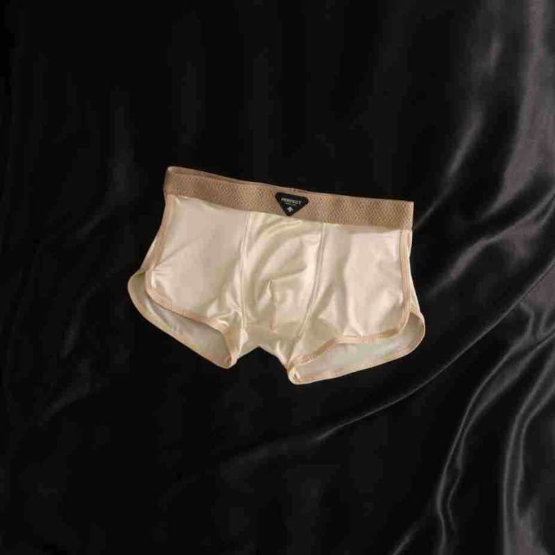 Ljetne muške bokserice od ice silk, luksuzan satenski materijal, ultra tanke i prozračne, osjećaj golog tijela, boxer briefs, velikih veličina