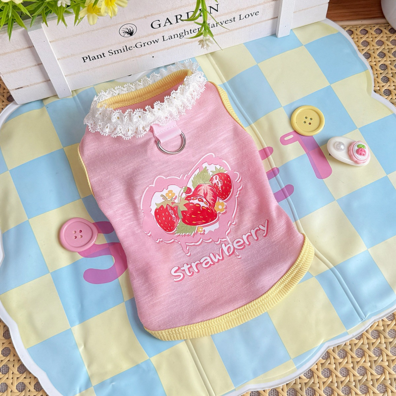 Mekana proljetno-ljetna vesta za male i srednje pse, inspirirana japanskim i korejskim stilom; udobna za štenad i pasmine poput toy poodle i bichon frisé.
