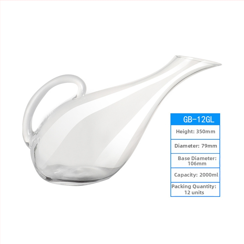 Decantor din sticlă pentru vin roșu, uz casnic, dispenser de vin și carafă de suc