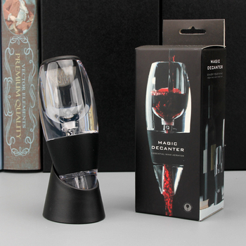 Decantor negru pentru vin roșu, aerare rapidă, pentru uz casnic, design minimalist